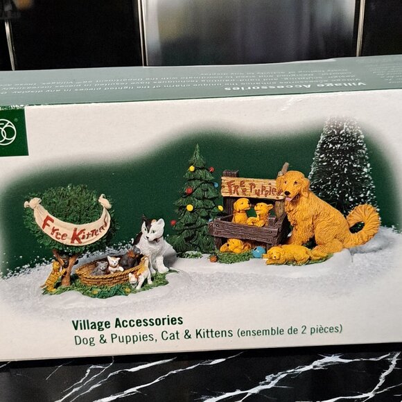 Dogs and Puppies Cats and Kittens Adorable Village Accessories Department 56 NOB - Picture 5 of 13